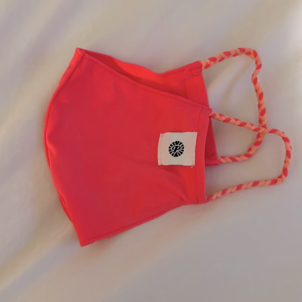 Pink and orange Pomchies reusable mask